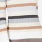 Karen Scott Women's Striped Cotton Cable Knit Sweater Brown Size PXL