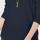Style & Co Women's  Scoop Neck Top Blue Size PM