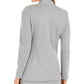 Calvin Klein Women's Open Front Wing Collar Blazer Grey Size 12