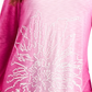 JM Collection Women's Sequin Ombre Asymmetrical-Hem Top Pink Size X-Small
