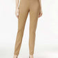 Charter Club Women's Cambridge Skinny Pull On Tummy Control Pants Brown Size 4