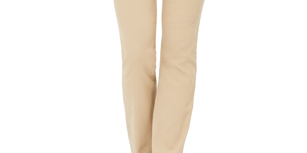 Style & Co Women's Tummy Control Bootcut Jeans  Beige Size 24X4.5