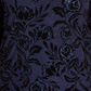 JM Collection Women's Plus Size Velvet Glitter Jacquard Top Navy Size 1X