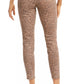 Style & Co Women's Curvy Animal Print Skinny Jeans Yellow Size 4 Petite