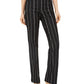 Charter Club Women's Denim Pinstriped Trousers  Blue Size 14 S