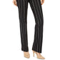 Charter Club Women's Denim Pinstriped Trousers  Blue Size 14 S