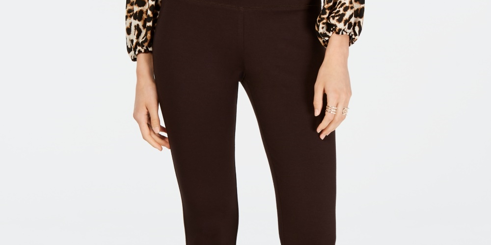 INC International Concepts Women's Seamless Leggings Brown Size 16X4.5