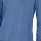 Style & Co Women's V Neck Chiffon Hem Top Blue Size Small