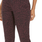 Style & Co Women's Petite Curvy Animal-Print Skinny Jeans Medium Red Size 4 Petite