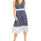 Charter Club Women's Floral Sleeveless Dress Blue Size X-Small