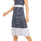 Charter Club Women's Floral Sleeveless Dress Blue Size X-Small
