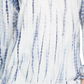 Style & Co Women's Tie-Dyed Bubble-Sleeve Peasant Top Blue Size X-Small