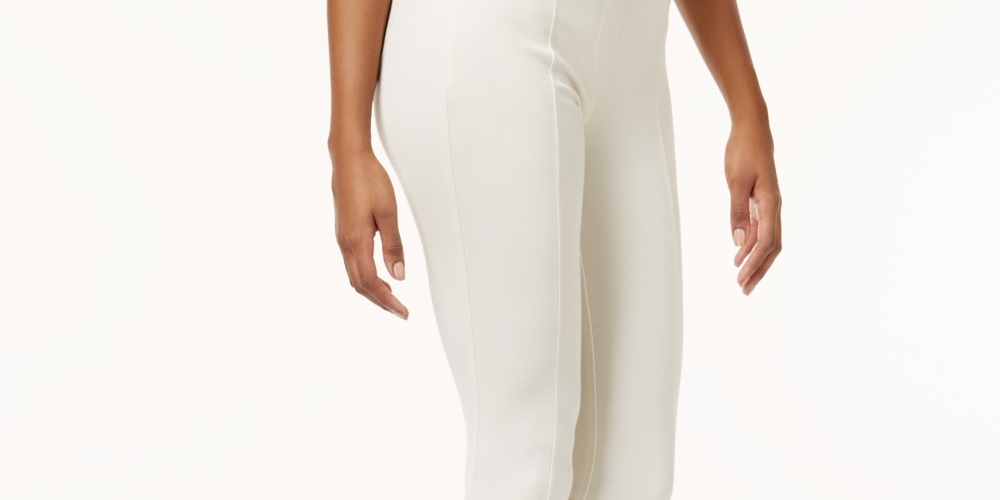 Style & Co Women's Seam Front Ponte Knit Leggings Beige Size PP