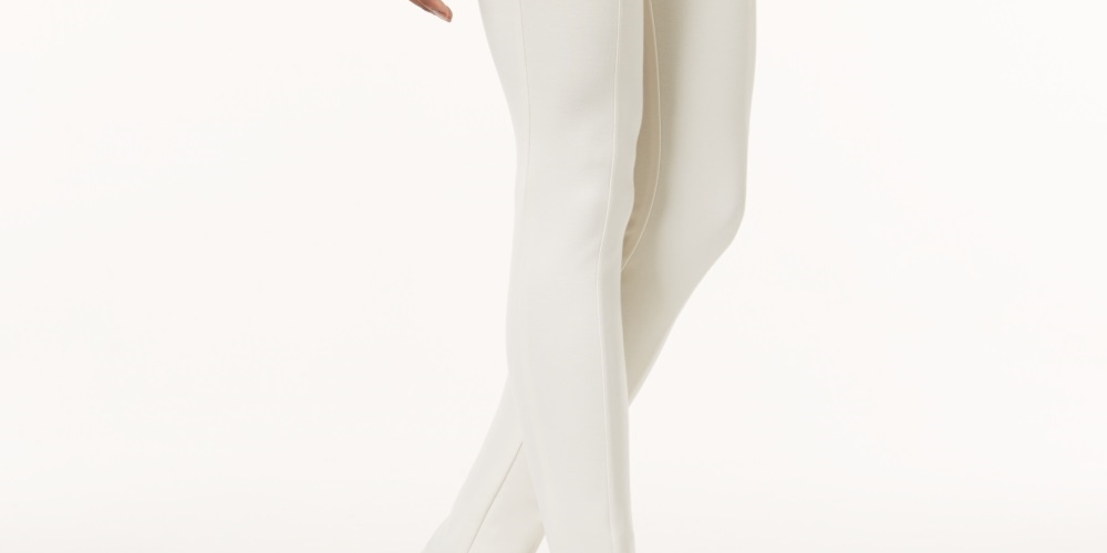 Style & Co Women's Seam Front Ponte Knit Leggings Beige Size PP