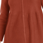 Style & Co Women's Knit Mixed Stitch Tunic Orange Size Medium