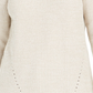 Style & Co Women's Pointelle-Knit Sweater Beige Size XX Large