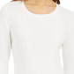 Style & Co Women's Mixed titch Sweater White Size X-Small