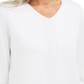 Karen Scott Women's Cotton Cable-Knit Sweater White Size Medium