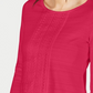 Charter Club Women's Petite Cotton Lace-Trim Top Red Size Petite