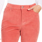 Charter Club Women's Lexington Corduroy Tummy-Control Pants Pink Size 6