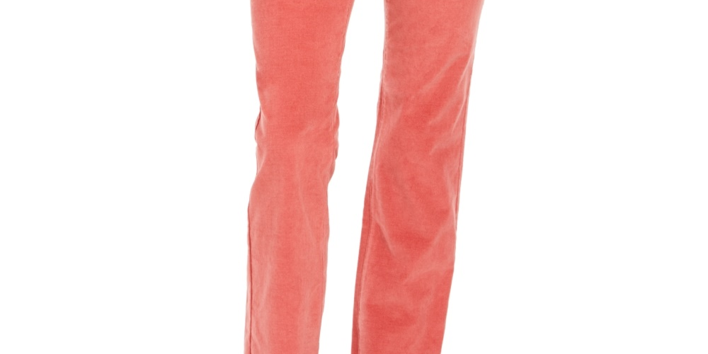 Charter Club Women's Lexington Corduroy Tummy-Control Pants Pink Size 6