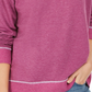 Style & Co Women's Contrast-Stitched Sweatshirt  Purple Size XX-Large