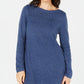 Karen Scott Women's Solid Curved-Hem Tunic  Blue Size X-Small