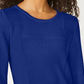 Karen Scott Women's Patchwork Stitch Pullover Sweater Blue Size Small