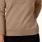 Karen Scott Women's Hardware V-Neck Cotton Sweater Brown Size X-Small