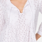 Tommy Hilfiger Women's Blouse Pintuck Polka Dot White Size M
