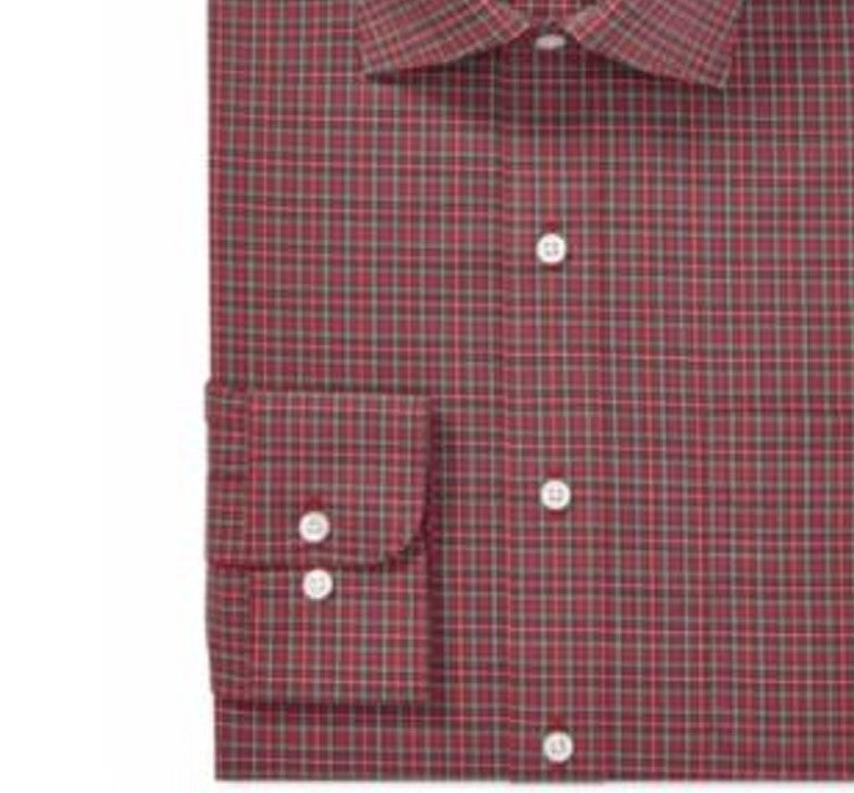 Ralph Lauren Men's Classic Fit Non Iron Stretch Poplin Dress Shirt Green Size 34-35