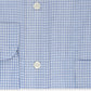 Eagle Men's Slim-Fit Non-Iron Flex Collar Check Dress Shirt Blue 18x36-37 2XL