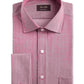 Tasso Elba Men's Men's Classic/Regular-Fit Non-Iron Supima Cotton Herringbone Solid French Cuff Dress Shirt Red Size 32-33
