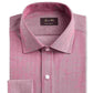 Tasso Elba Men's Men's Classic/Regular-Fit Non-Iron Supima Cotton Herringbone Solid French Cuff Dress Shirt Red Size 32-33