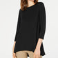 Alfani Women's Solid Swing Top Black Size Petite Small