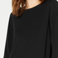 Alfani Women's Solid Swing Top Black Size Petite Small