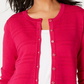 Charter Club Women's Textured Cardigan Sweater Pink Size PXL