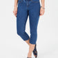 Charter Club Women's Tummy Control Bristol Capri Jeans Blue Size 4