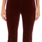 Charter Club Women's Velveteen Tummy Control Ankle Straight Jeans Red Size 4