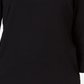 Karen Scott Women's Petite Rhinestone-Embellished Cotton Top Black Size Petite
