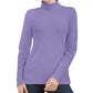 Karen Scott Women's Petite Cotton Turtleneck Top  Purple Size 44