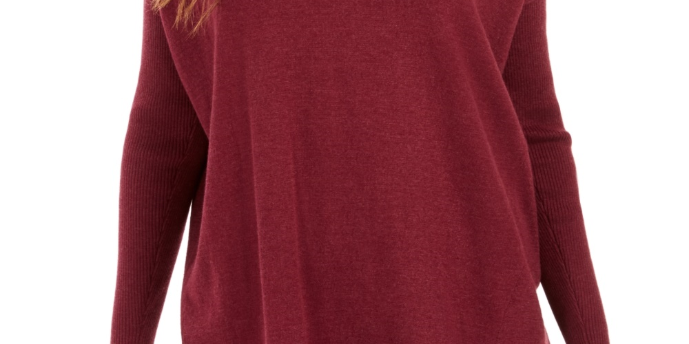 Style & Co Women's V Neck Tunic Red Size PP