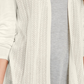 Charter Club Women's Chevron Pointelle Cardigan  White Size Large