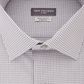 Van Heusen Men's Check Print Regular Fit Dress Shirt Gray Size 16.5x36-37  L