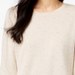 Maison Jules Women's Cotton Crew Neck Sweater Beige Size X-Large