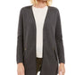 Charter Club Women's Milano Cotton Completer Sweater Gray Size PXL