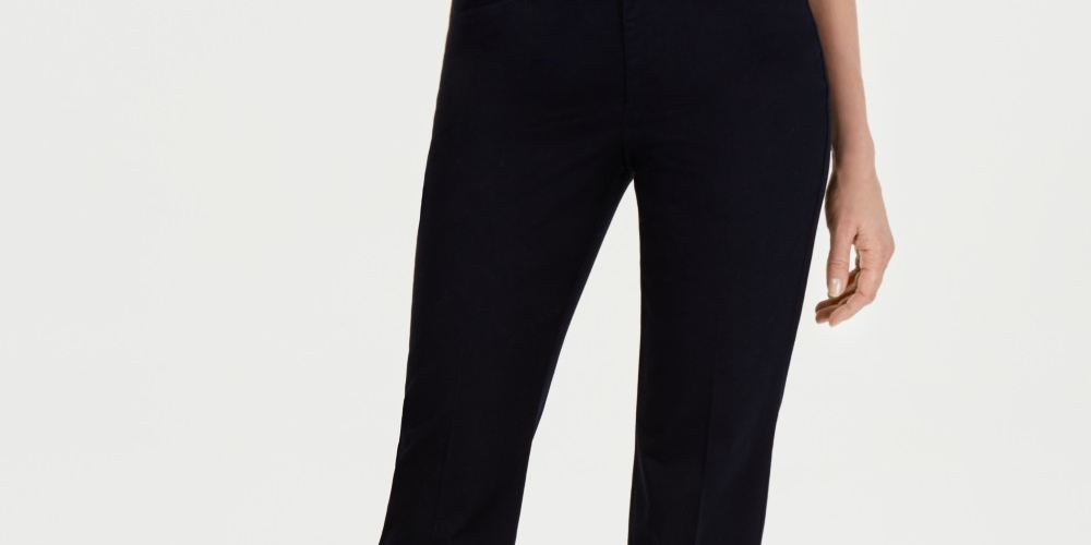 Charter Club Women's Tummy Control Trouser Navy Size 4