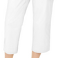 Charter Club Women's Cropped Twill Pants White Size 8