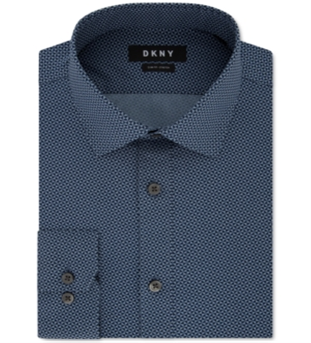 DKNY Men's Stretch Print Blue Size 2XL