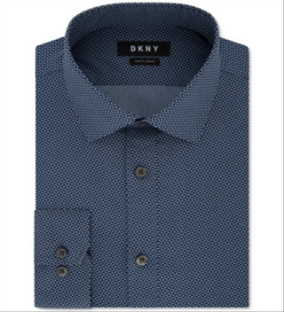 DKNY Men's Stretch Print Blue Size 2XL